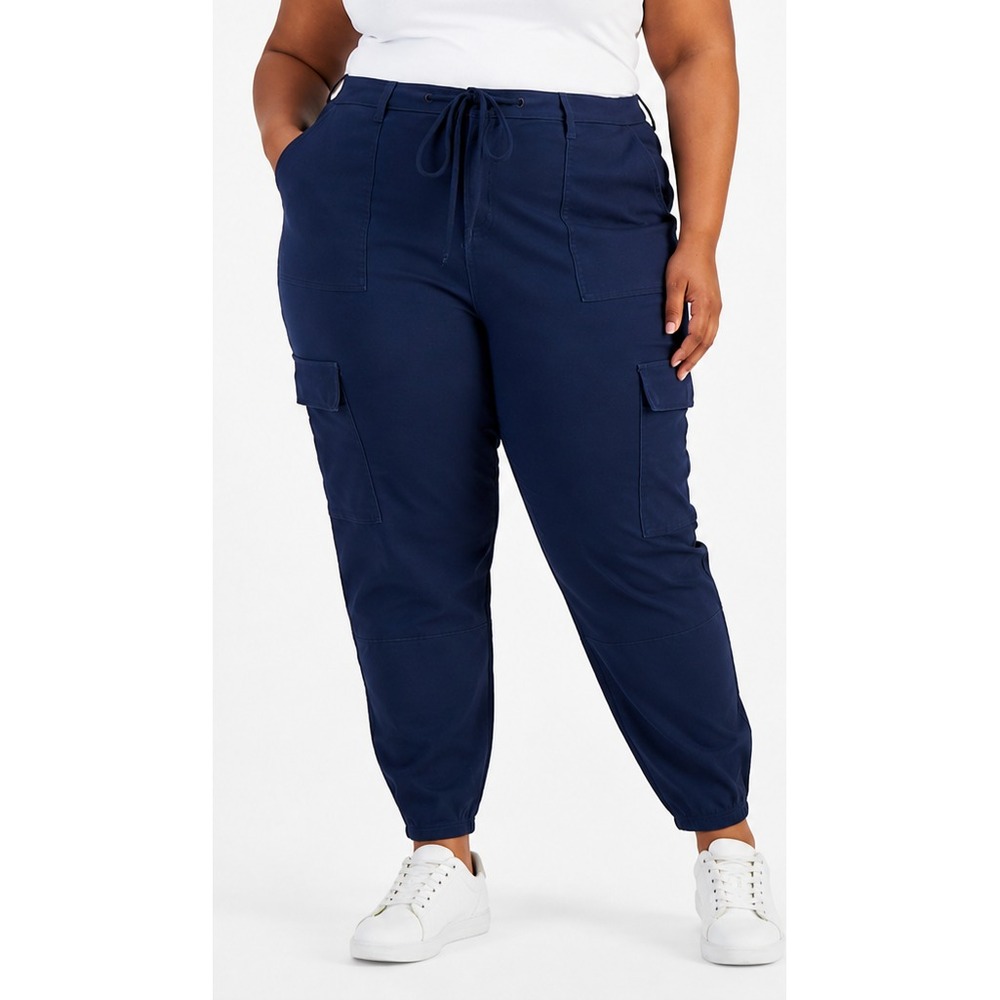 Celebrity Pink Womens Cargo Pants 24 Moonlight Navy Skinny Drawstring High Rise